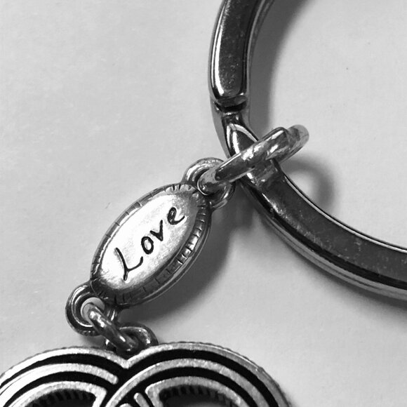 Brighton Heart Shaped Love Keychain With Celtic Knot Design - Picture 2 of 4